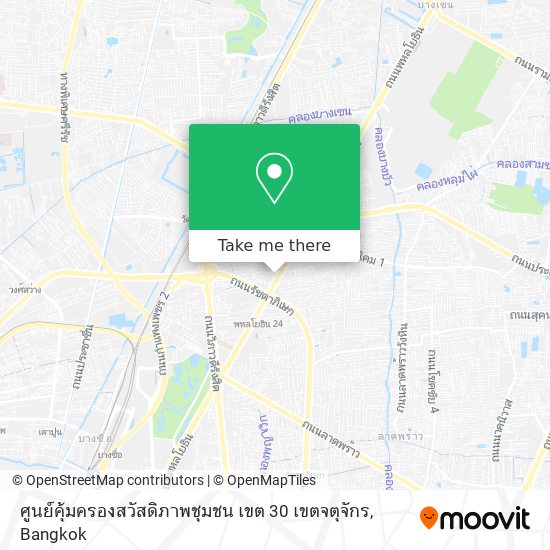 ศูนย์คุ้มครองสวัสดิภาพชุมชน เขต 30 เขตจตุจักร map