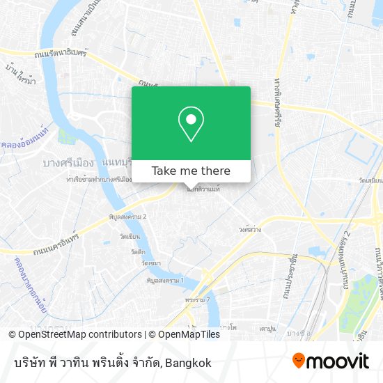 บริษัท พี วาทิน พรินติ้ง จำกัด map