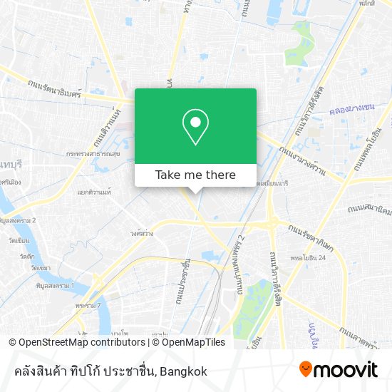 คลังสินค้า ทิปโก้ ประชาชื่น map