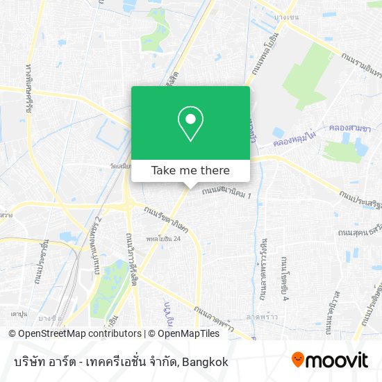 บริษัท อาร์ต - เทคครีเอชั่น จำกัด map