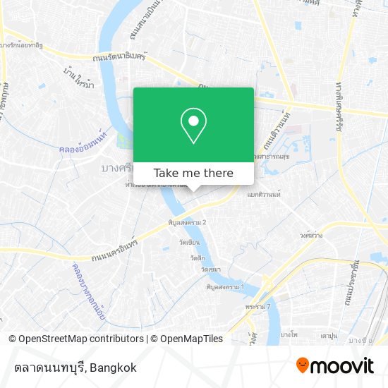 ตลาดนนทบุรี map
