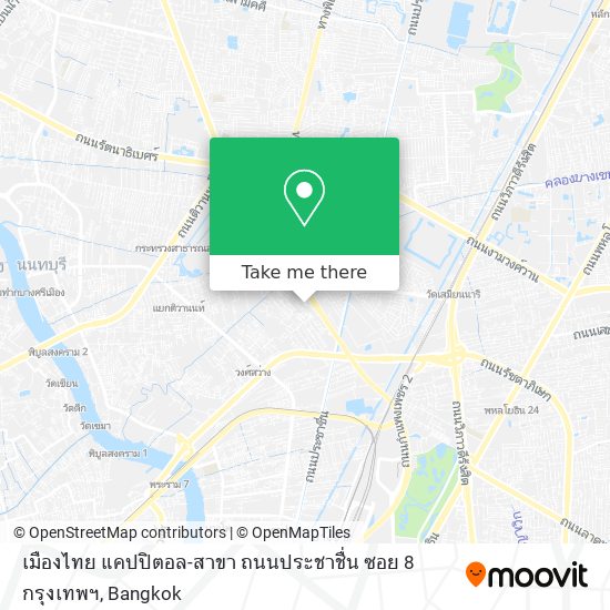เมืองไทย แคปปิตอล-สาขา ถนนประชาชื่น ซอย 8 กรุงเทพฯ map