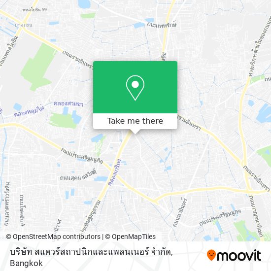 บริษัท สแควร์สถาปนิกและแพลนเนอร์ จํากัด map