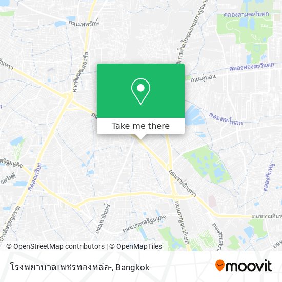 โรงพยาบาลเพชรทองหล่อ- map