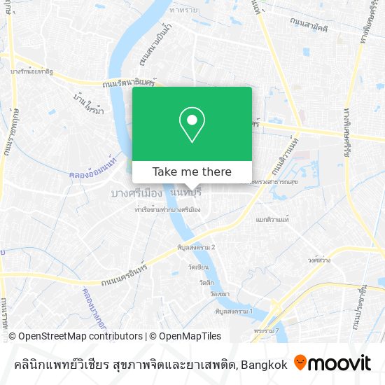 คลินิกแพทย์วิเชียร สุขภาพจิตและยาเสพติด map