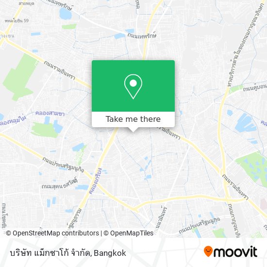 บริษัท แม็กซาโก้ จำกัด map