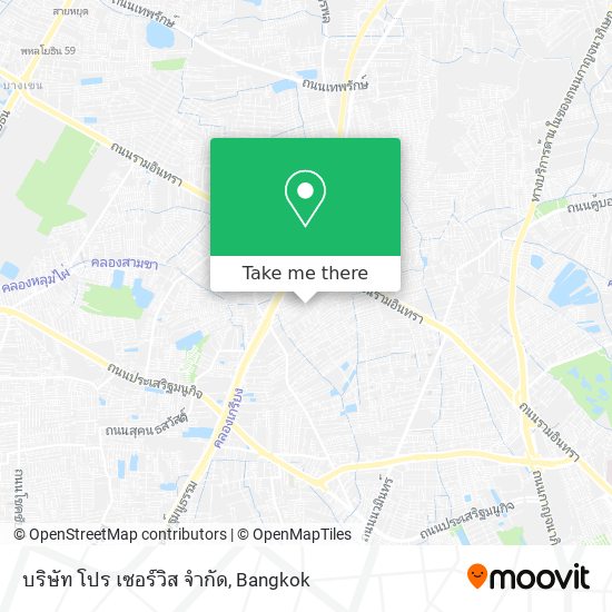 บริษัท โปร เซอร์วิส จำกัด map
