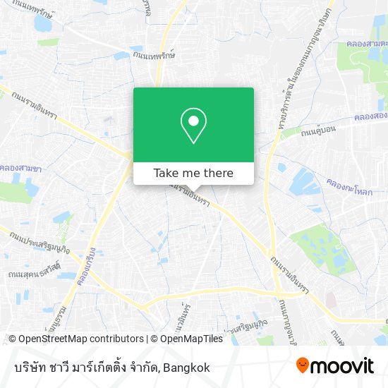 บริษัท ชาวี มาร์เก็ตติ้ง จำกัด map