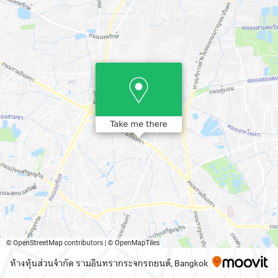 ห้างหุ้นส่วนจำกัด รามอินทรากระจกรถยนต์ map