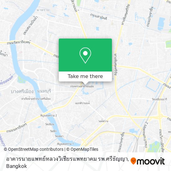 อาคารนายแพทย์หลวงวิเชียรแพทยาคม รพ.ศรีธัญญา map