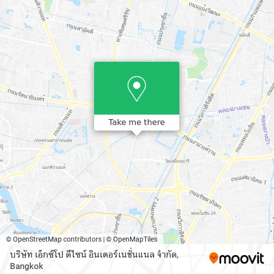 บริษัท เอ็กซ์โป ดีไซน์ อินเตอร์เนชั่นแนล จำกัด map