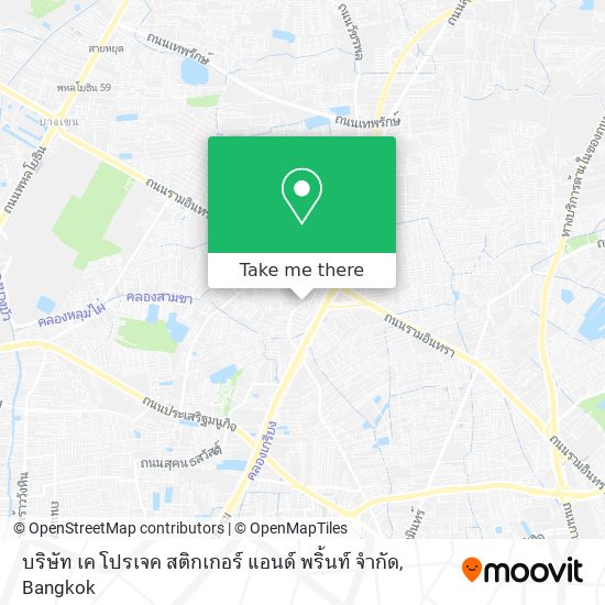 บริษัท เค โปรเจค สติกเกอร์ แอนด์ พริ้นท์ จำกัด map