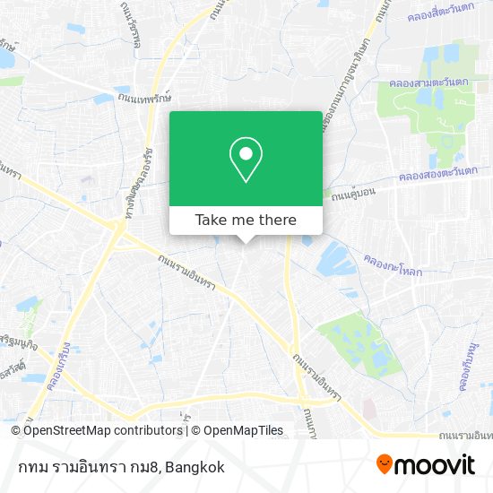 กทม รามอินทรา กม8 map