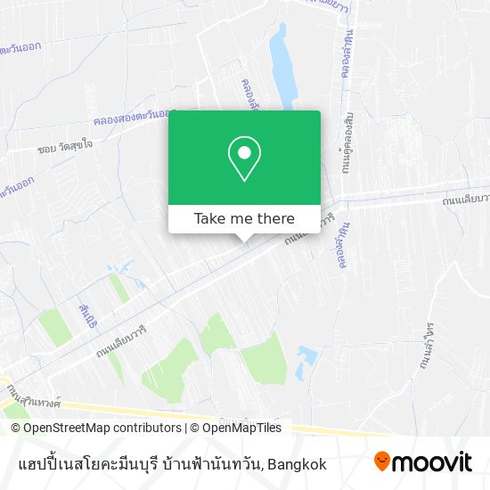 แฮปปี้เนสโยคะมีนบุรี บ้านฟ้านันทวัน map