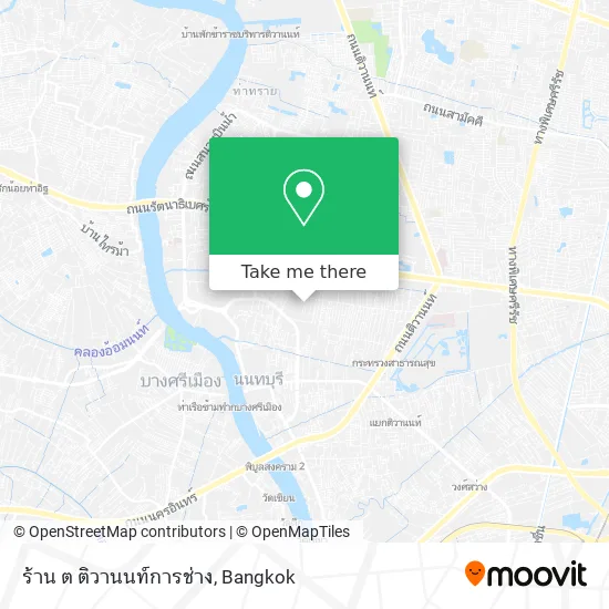 ร้าน ต ติวานนท์การช่าง map