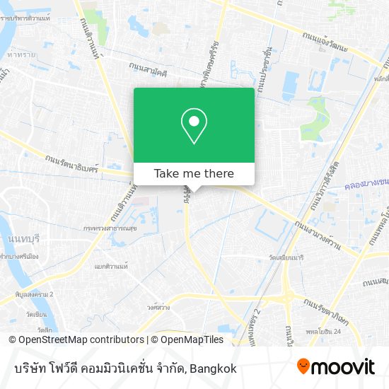 บริษัท โฟว์ดี คอมมิวนิเคชั่น จำกัด map