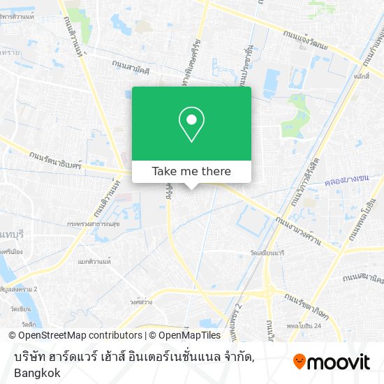 บริษัท ฮาร์ดแวร์ เฮ้าส์ อินเตอร์เนชั่นแนล จำกัด map