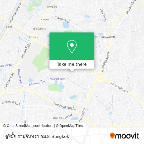 ซูชิมั้ย รามอินทรา กม.8 map