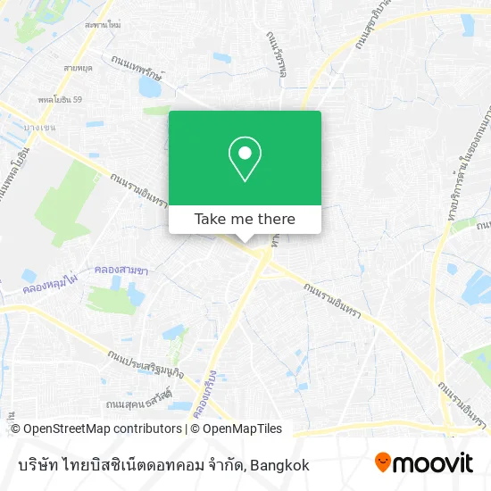 บริษัท ไทยบิสซิเน็ตดอทคอม จำกัด map
