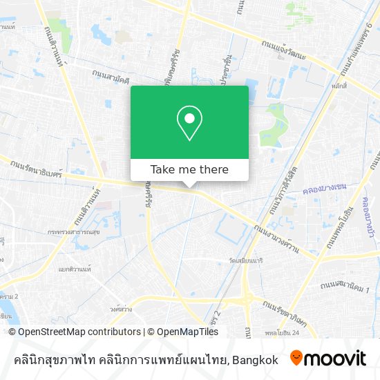 คลินิกสุขภาพไท คลินิกการแพทย์แผนไทย map