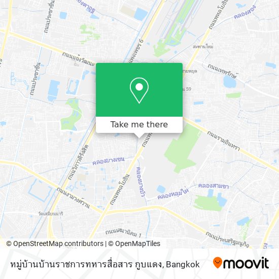 หมู่บ้านบ้านราชการทหารสื่อสาร กูบแดง map