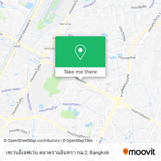 เซเว่นอีเลฟเว่น ตลาดรามอินทรา กม.2 map