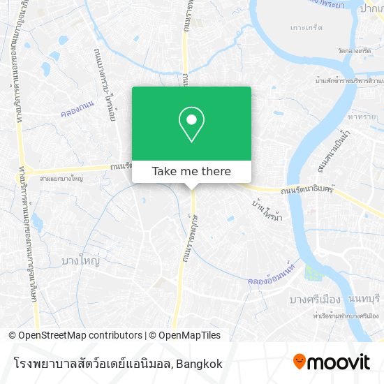 โรงพยาบาลสัตว์อเดย์แอนิมอล map