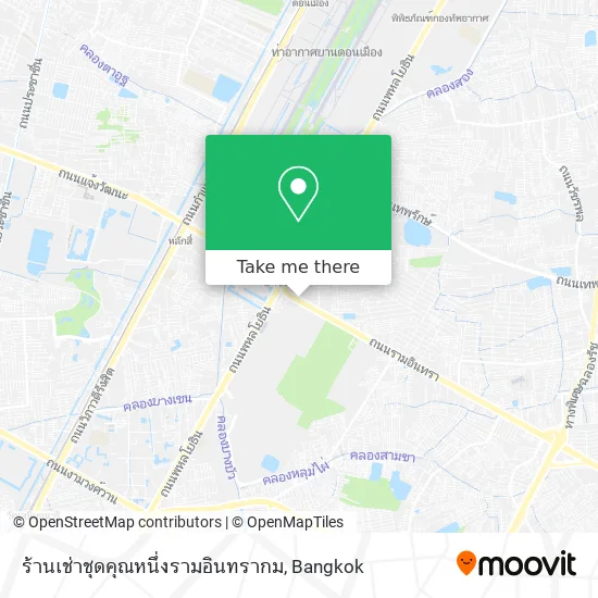 ร้านเช่าชุดคุณหนึ่งรามอินทรากม map