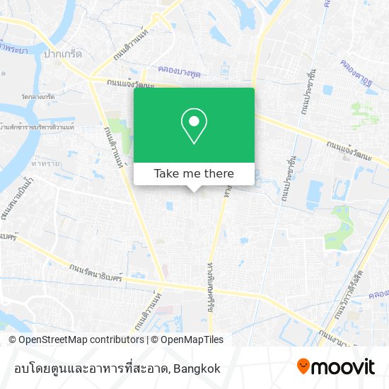 อบโดยตูนและอาหารที่สะอาด map