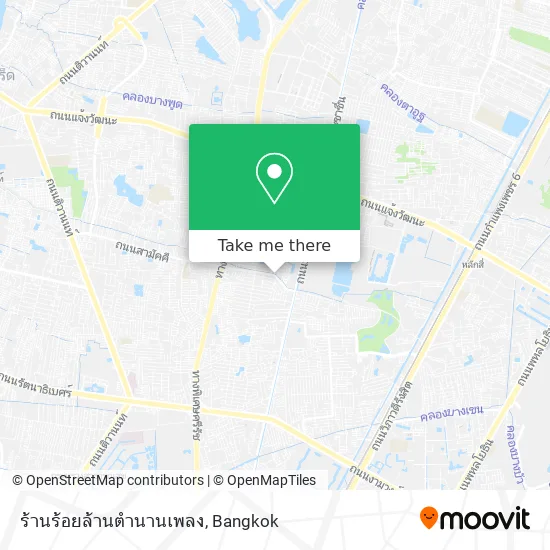 ร้านร้อยล้านตำนานเพลง map