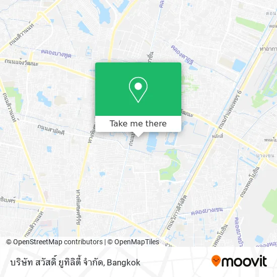 บริษัท สวัสดิ์ ยูทิลิตี้ จำกัด map