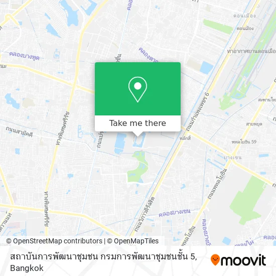 สถาบันการพัฒนาชุมชน กรมการพัฒนาชุมชนชั้น 5 map