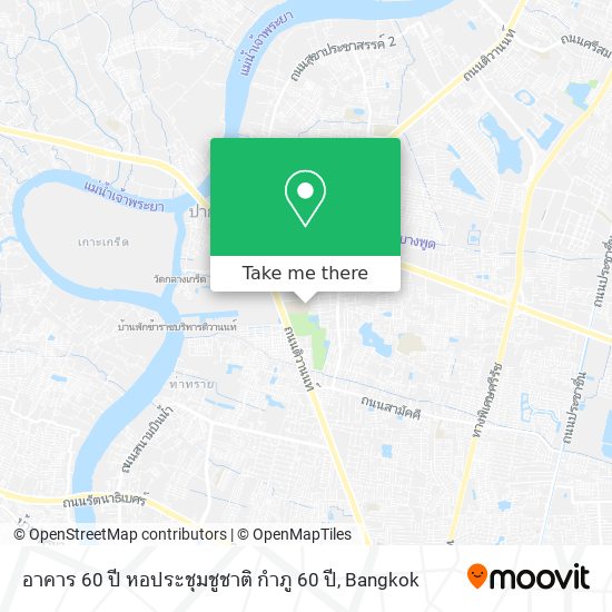 อาคาร 60 ปี หอประชุมชูชาติ กำภู 60 ปี map