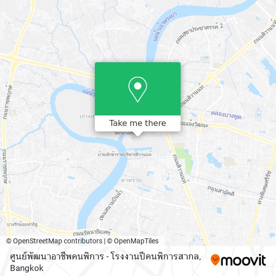 ศูนย์พัฒนาอาชีพคนพิการ - โรงงานปีคนพิการสากล map