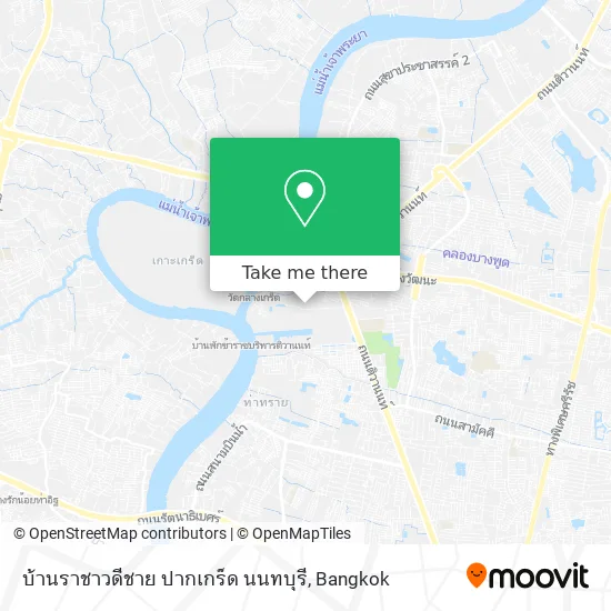 บ้านราชาวดีชาย ปากเกร็ด นนทบุรี map