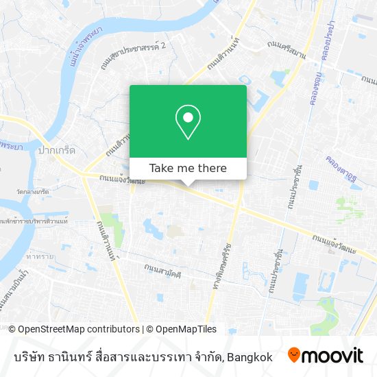 บริษัท ธานินทร์ สื่อสารและบรรเทา จำกัด map