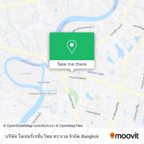 บริษัท โอเปอร์เรชั่น ไทย ทราเวล จำกัด map