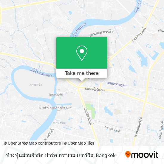 ห้างหุ้นส่วนจำกัด ปาร์ค ทราเวล เซอร์วิส map