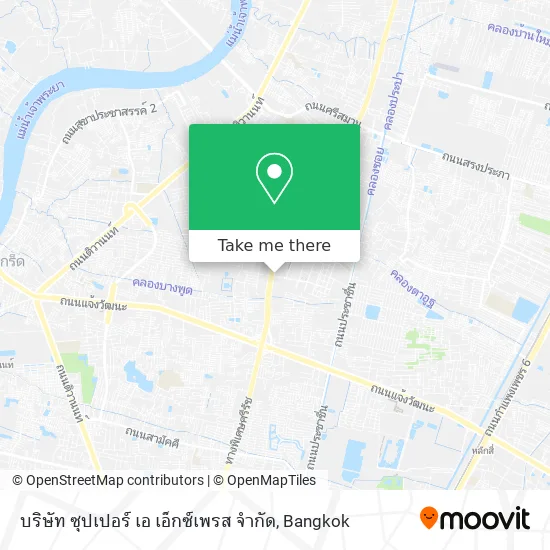 บริษัท ซุปเปอร์ เอ เอ็กซ์เพรส จำกัด map