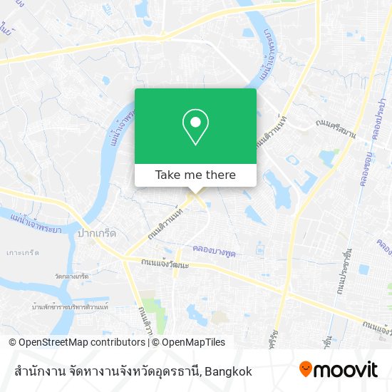 สำนักงาน จัดหางานจังหวัดอุดรธานี map