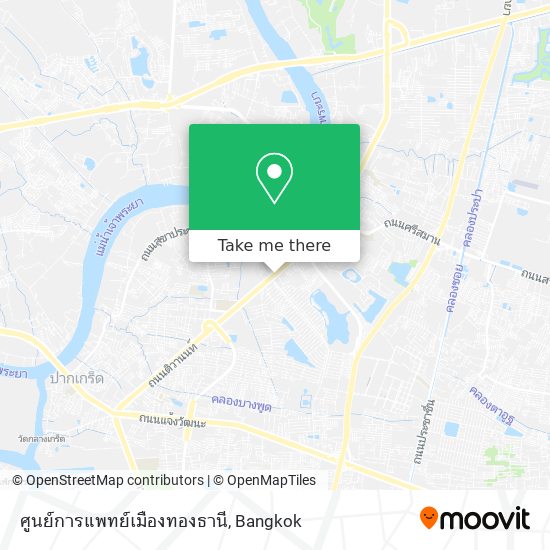 ศูนย์การแพทย์เมืองทองธานี map