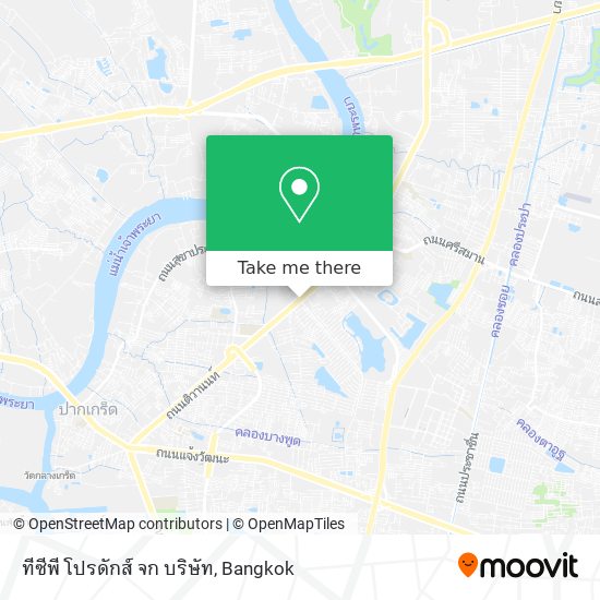 ทีซีพี โปรดักส์ จก บริษัท map