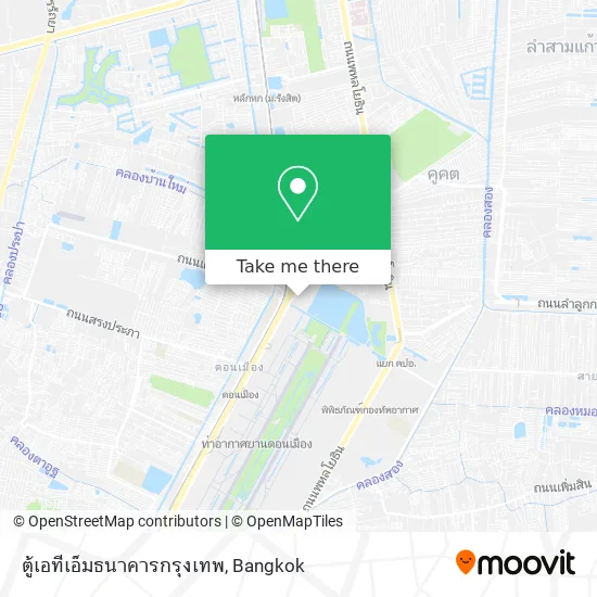 ตู้เอทีเอ็มธนาคารกรุงเทพ map