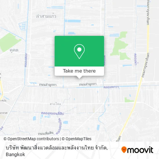บริษัท พัฒนาสิ่งแวดล้อมและพลังงานไทย จำกัด map