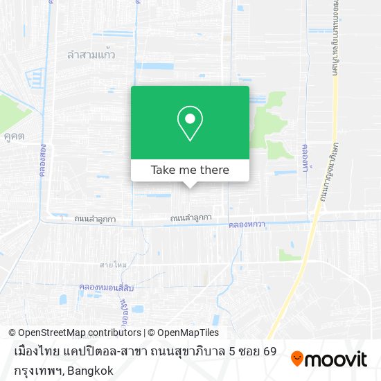 เมืองไทย แคปปิตอล-สาขา ถนนสุขาภิบาล 5 ซอย 69 กรุงเทพฯ map