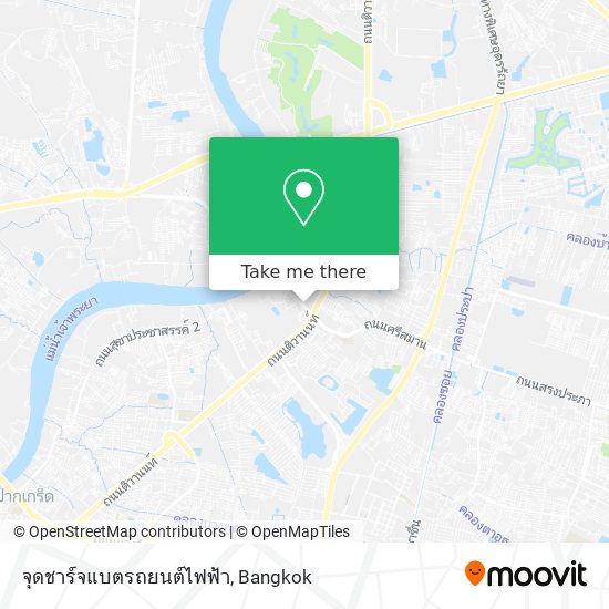 จุดชาร์จแบตรถยนต์ไฟฟ้า map