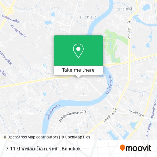 7-11 ปากซอยเมืองประชา map