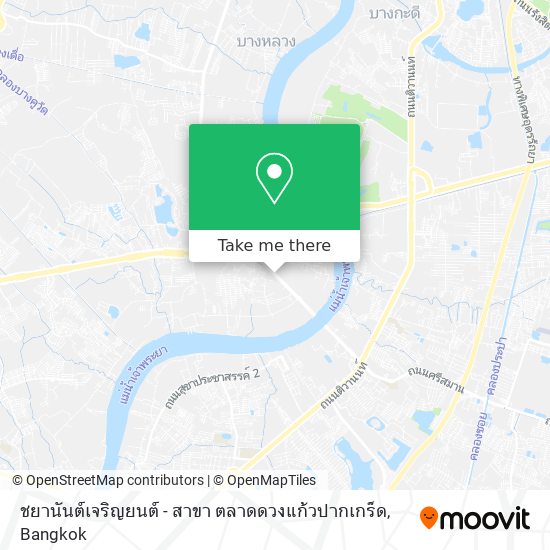 ชยานันต์เจริญยนต์ - สาขา ตลาดดวงแก้วปากเกร็ด map