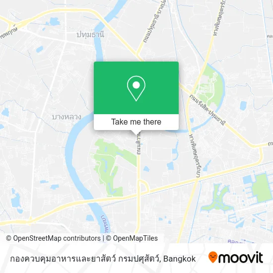 กองควบคุมอาหารและยาสัตว์ กรมปศุสัตว์ map