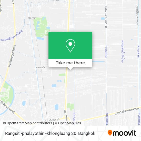 Rangsit -phalayothin -khlongluang 20 map